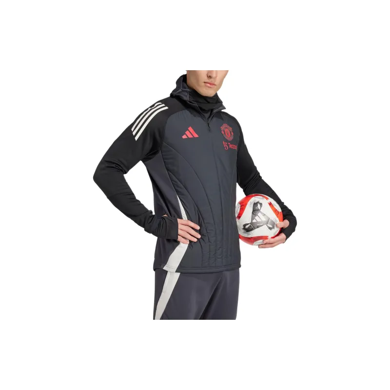 Adidas Manchester UnitedTiro 24 FW24 AEROREADY Sweatshirt Men's Carbon Black/Black-3