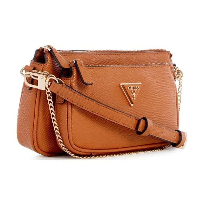 GUESS Polyurethane Shoulder Bag Crossbody Bag Women's Orange-1