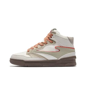 Erke No Pair 3.0 Anti Slip Wear Resistant High Top Skateboard Shoes Women's Microcrystalline White Light Linen