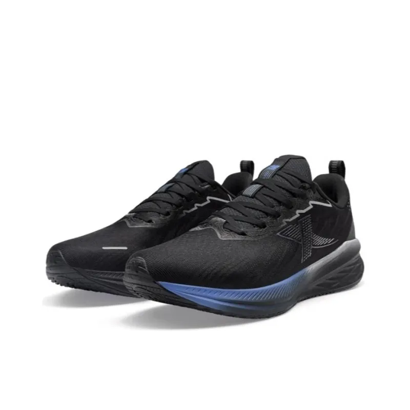 XTEP Speed 5.0LITE Cushioning, Wear Resistant Low Top Running Shoes Men's Black Blue-1
