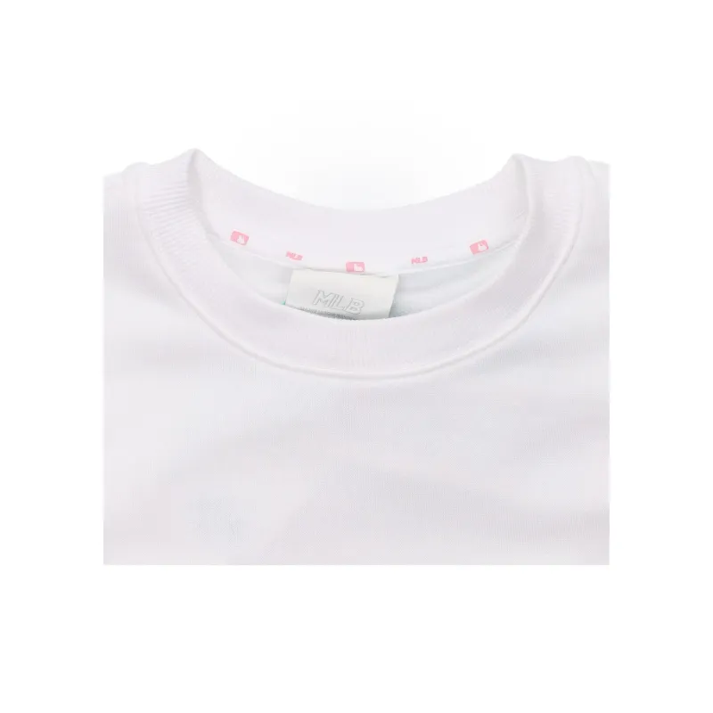 MLB Old Flower Sweatshirts Unisex White-3