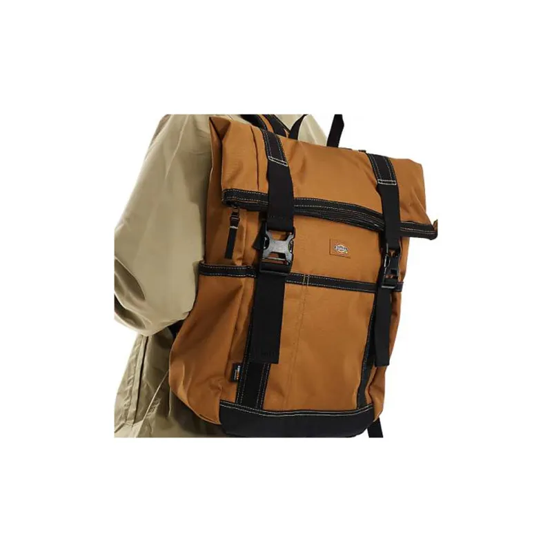 Dickies Polyester Backpack Regular Unisex Brown-4