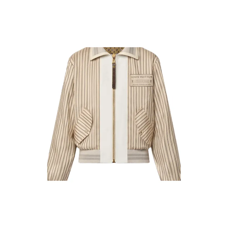 LOUIS VUITTON Reversible Neverfull Stripes Bomber Jacket-3