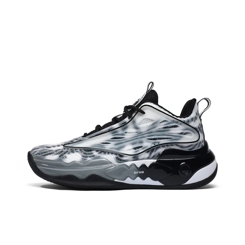 Kung Fu Partners Anti-Slip Wear-Resistant Warm Rebound Reflective With High Visibility Mid-Top Basketball Shoes Unisex-9