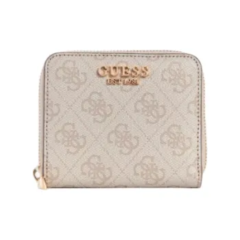 GUESS Artificial Leather Wallet Small Size Women's Gray Pink