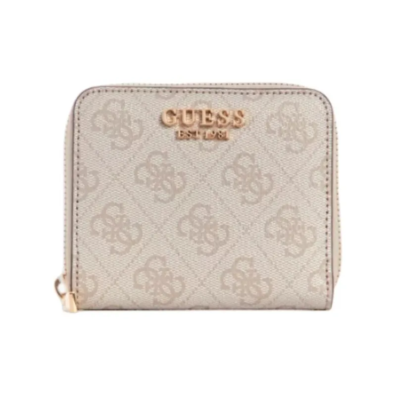 GUESS Artificial Leather Wallet Small Size Women's Gray Pink-0