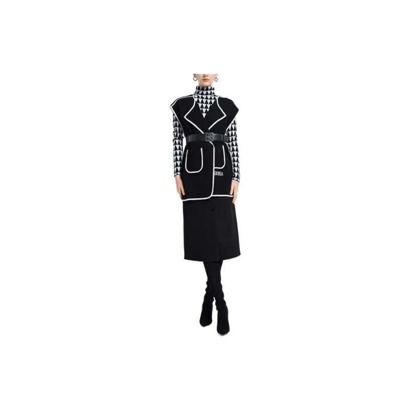 BESIONIA FW23 Sweater Women's Black White Plaid-1