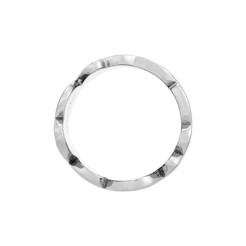 Alexander McQueen Logo Engraved Cut Out Ring-2