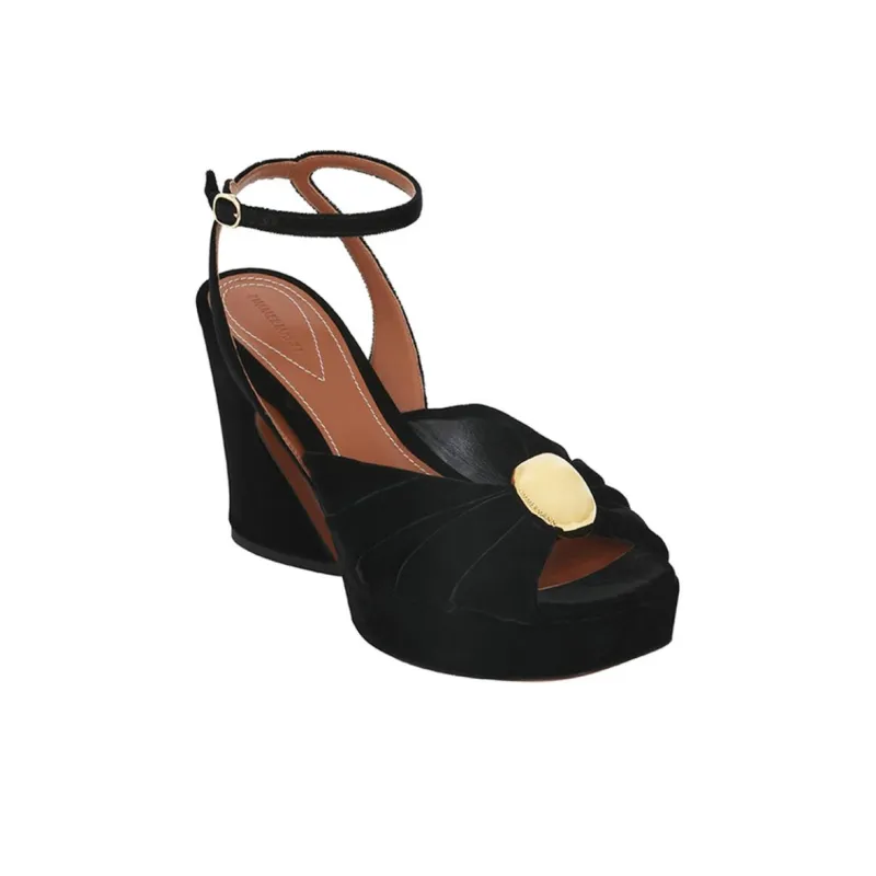 Zimmermann Gleam One Strap Sandals 12cm Women's Black-2