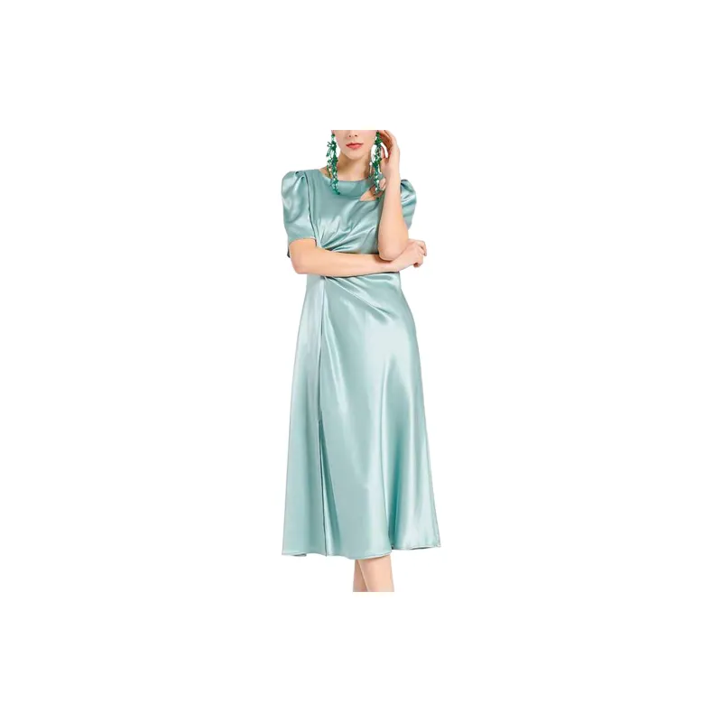 BESIONIA SS24 Short Sleeved Dresses Women's Light Blue-2