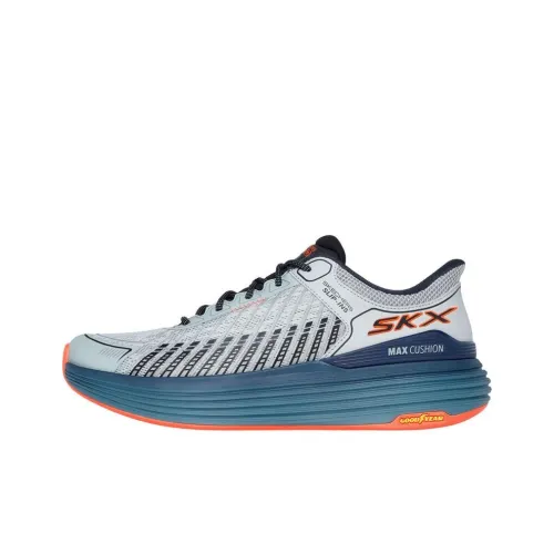 Skechers Slip Ins Anti Slip Wear Resistant Low Top Casual Running Shoes Men's Blue