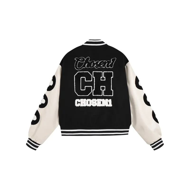 CHOSEN1 CH Small Flower Baseball Jacket Unisex-6