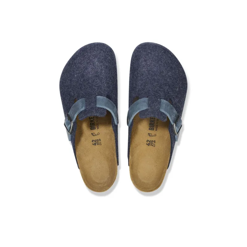 Birkenstock Boston EVA Abrasion-Resistant Wrap-toe Slippers Unisex Midnight Blue Narrow Fit-3