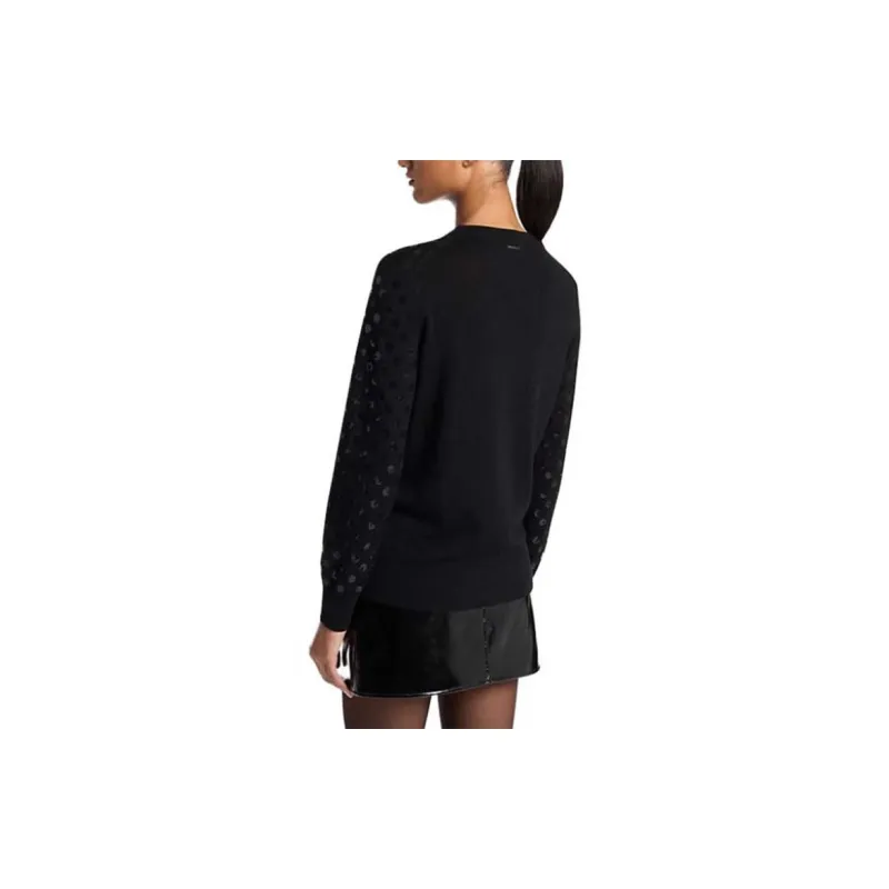 MICHAEL KORS Sequined Dot Wool Sweater-3