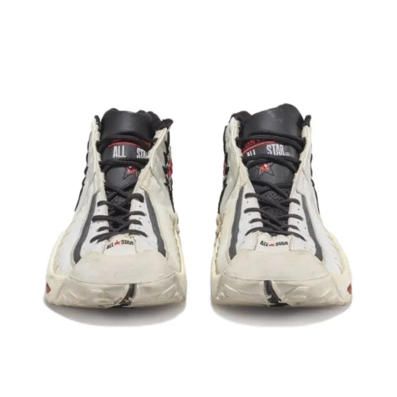 Converse All Star Anti Slip Wear Resistant High Top Basketball Shoes Unisex White-3