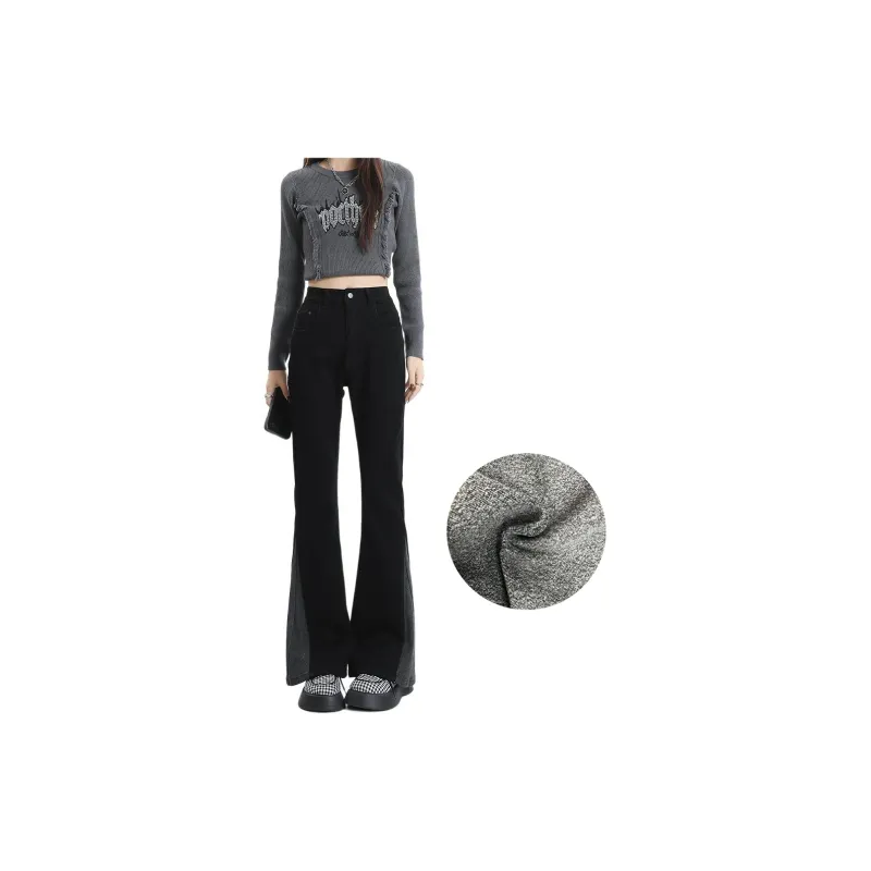 Concubine Zhu Jeans Women's Black-1