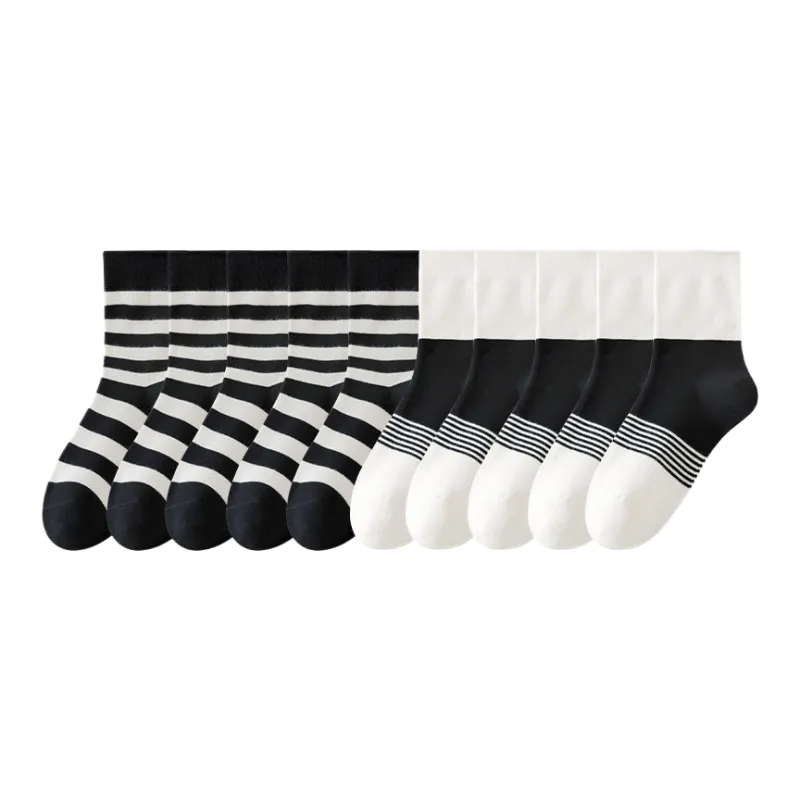 Lan Miao Mid Calf Socks Women's 10 Pack-6