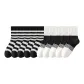 5 Black Wide Stripes+5 White & Black