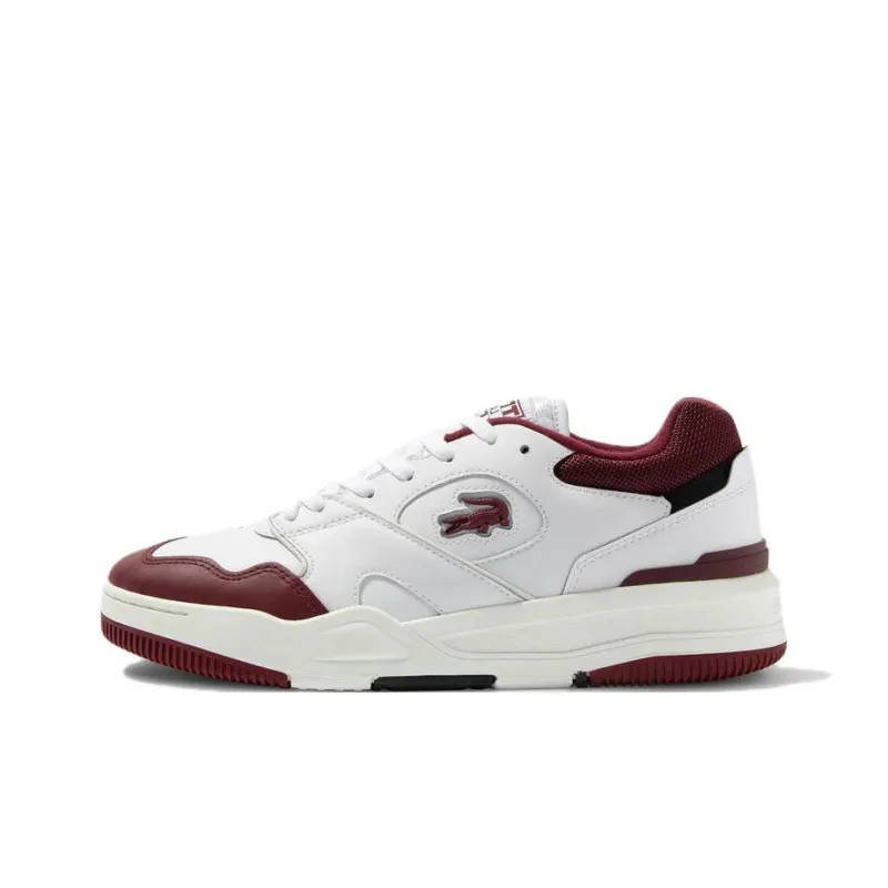 LACOSTE Low Top Skateboard Shoes Men's White-0