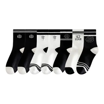 Lan Miao Mid Calf Socks Women's 7 Pack