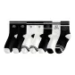 2 Pack Black Rose+2 Line White Rose+1 Three Stripes Black Rose+1 White LOVE+1 Black Big Rose