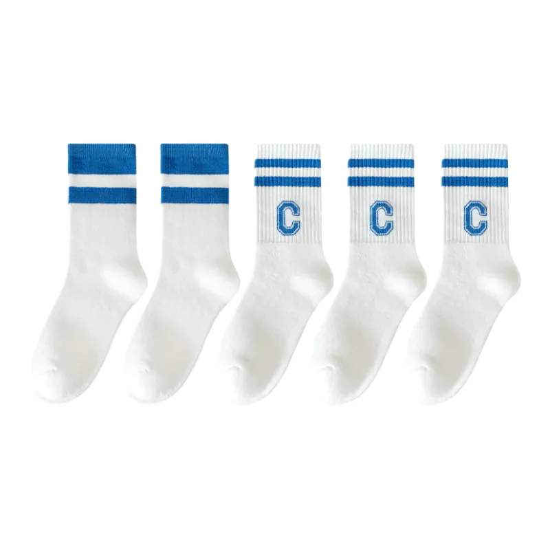 Lan Miao Mid Calf Socks Women's 5 Pack-7