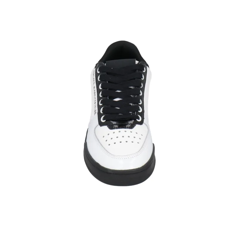 VERSACE JEANS Couture Low Top Skateboard Shoes Men's White Black-4
