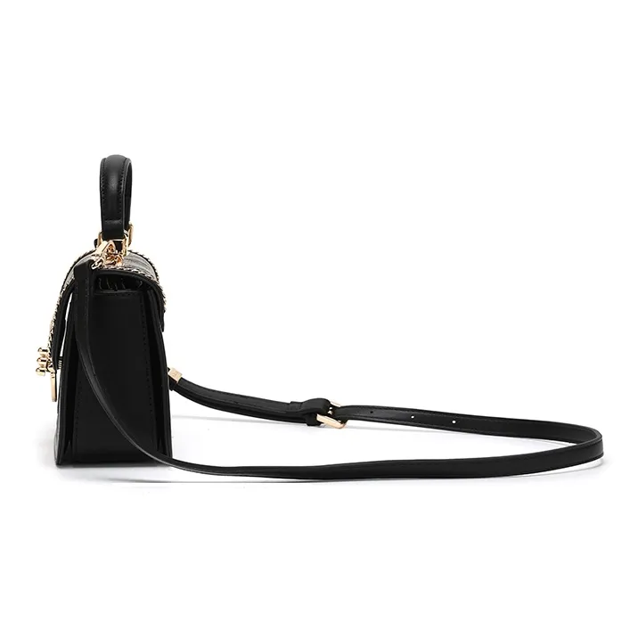 BETTINA VIVIAN PU Handbag Crossbody Bag Regular Women's Black-5
