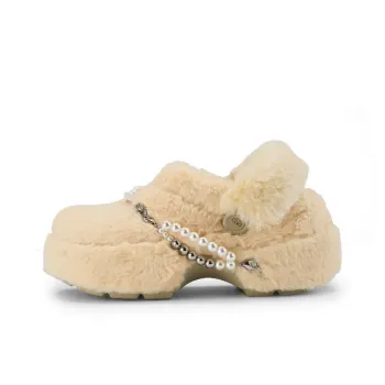 Crocs x Lost In Echo Slip Resistant Wrap toe Slippers Women's Taupe