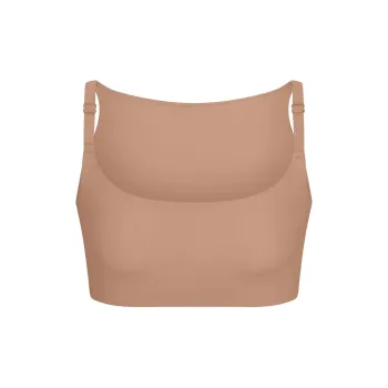 SKIMS FW24 FITS EVERYBODY BACK SMOOTHING SCOOP BRALETTE Bra Women's 1 Pack SIENNA/Ochre