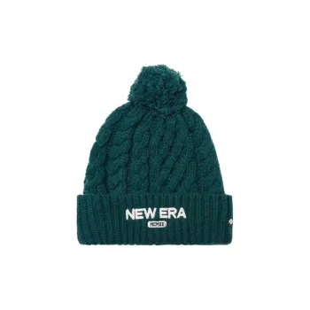 New Era Knitted Fabric Beanies Unisex Green