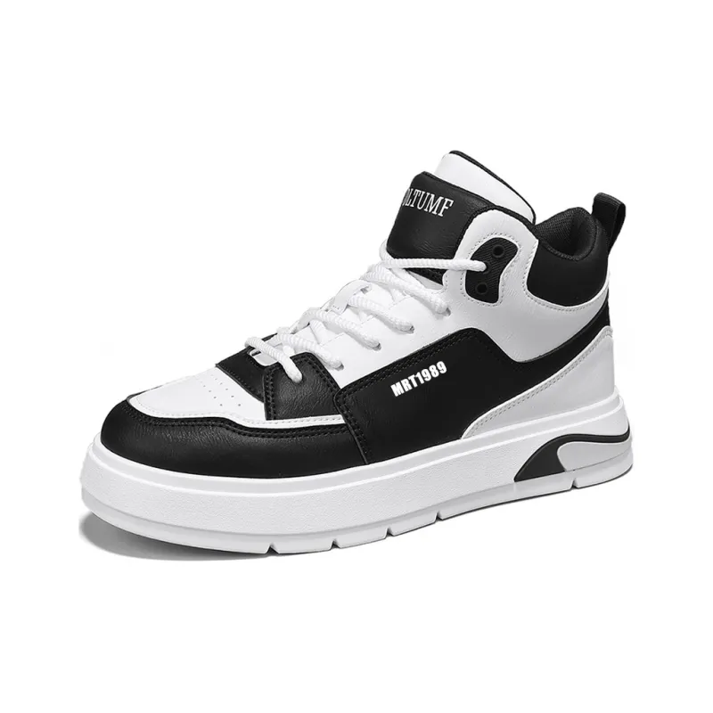 Meiretu Slip Resistant, Abrasion Resistant, Lightweight High Top Skateboard Shoes Men's-2