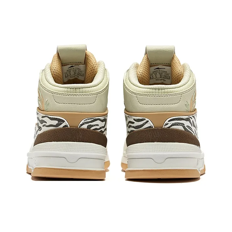 Erke Single No Pair Slip-Resistant Height Increasing High-Top Skateboard Shoes Women's Jiuzhaigou Color Scheme-3