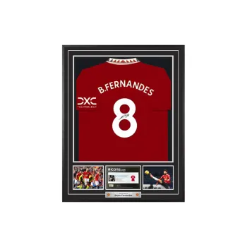 Three For 22 23 Manchester United Team Jersey Icons Certificate, Deluxe Mounting Unisex