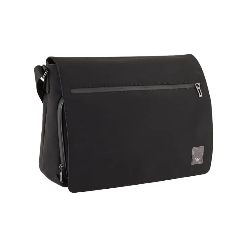 EMPORIO ARMANI Fabric Shoulder Bag, Crossbody Bag Men's Black-1