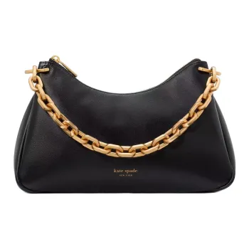 Kate Spade Cow Leather Handbag, Shoulder Bag Unisex Black