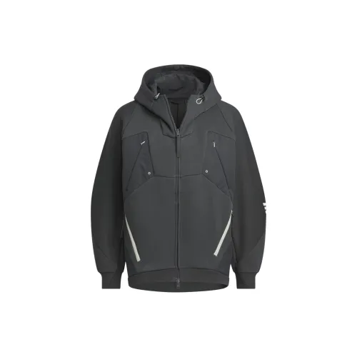 Adidas FW24 FUSTL P HOODY2 Jackets Coats Men's Carbon Black