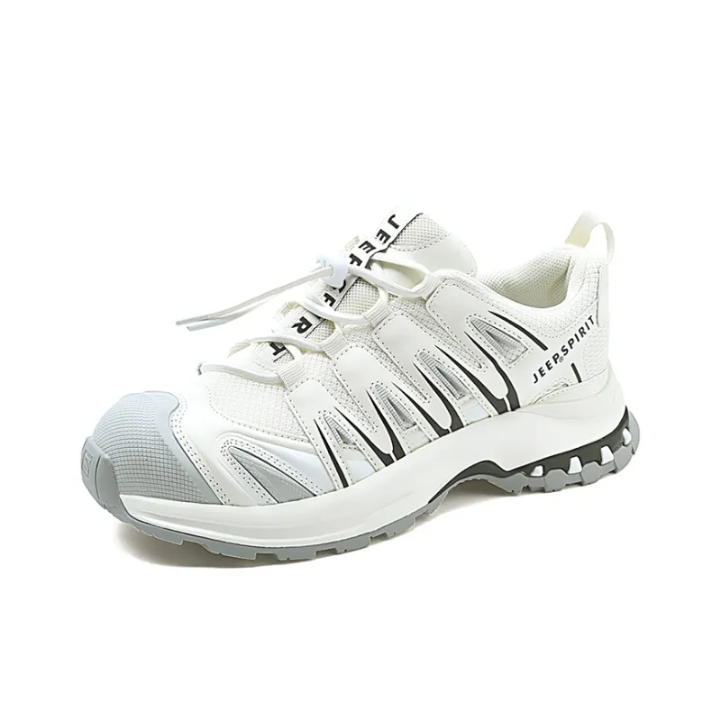 JEEP SPIRIT Outdoor Trail Running Hiking / Trekking Shoes Unisex Low Top Beige Gray/Black Gray/Light Green/Light Coffee-1