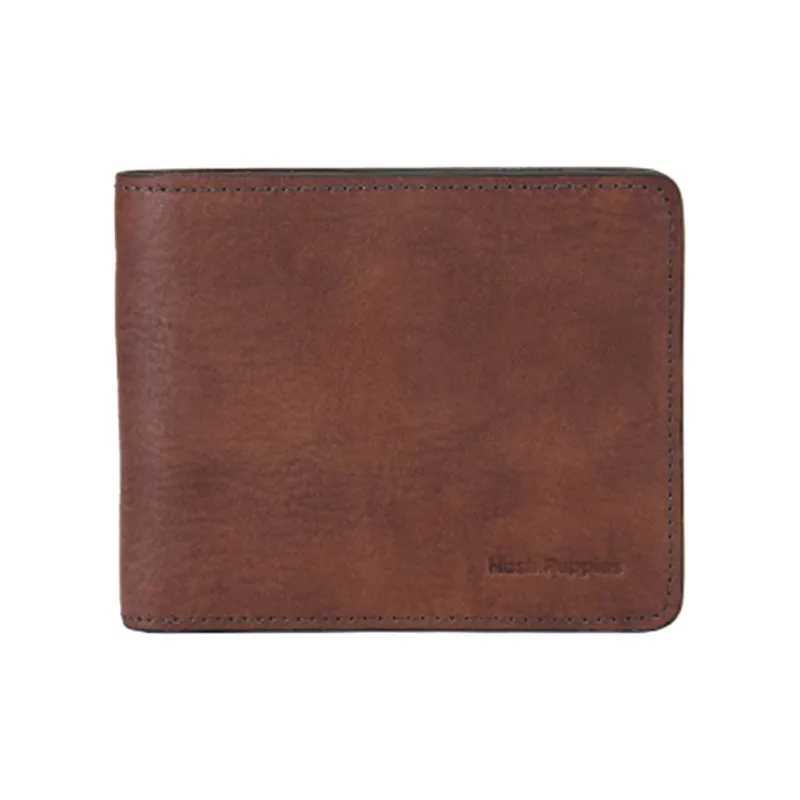 Hush Puppies Cow Leather Wallet Men's Yellow Brown-0