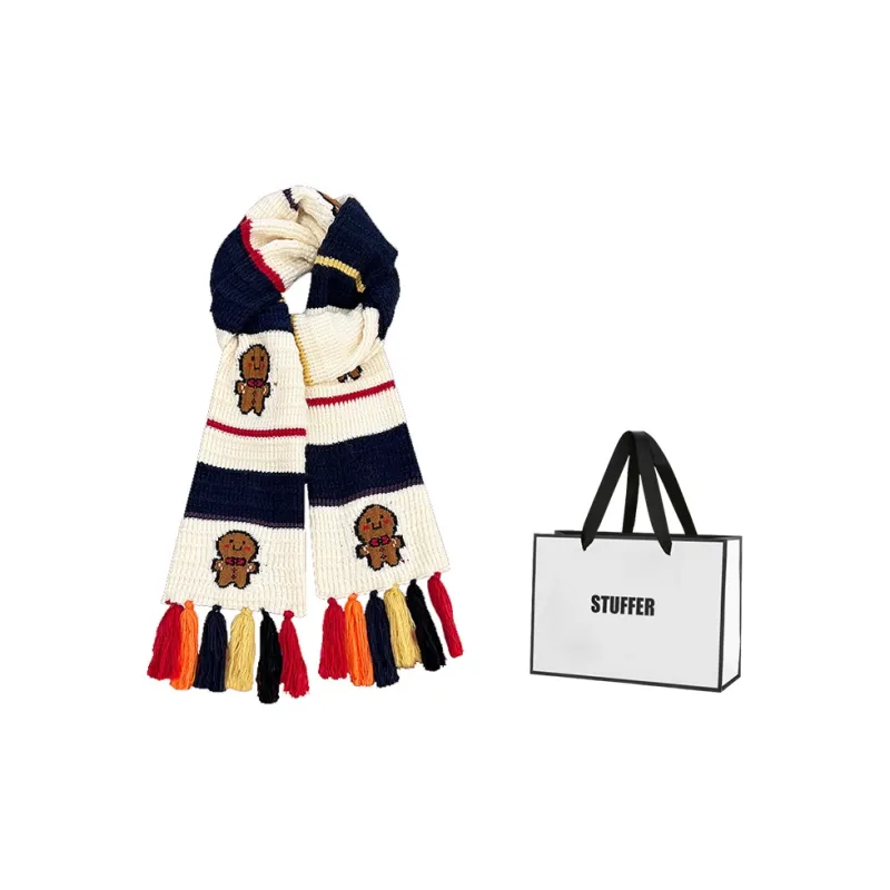 STUFFER Yarn Knit Scarves Unisex-2