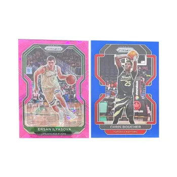 PANINI 2021 Prizm Ilieasova Pink Fold+2022 PZ Bosh Blue Fold 025/199 Same Back Player Card Pass Sports Cards 2 Pcs