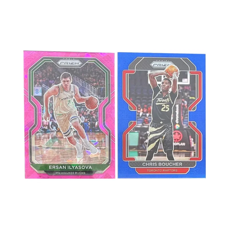 PANINI 2021 Prizm Ilieasova Pink Fold+2022 PZ Bosh Blue Fold 025/199 Same Back Player Card Pass Sports Cards 2 Pcs-0