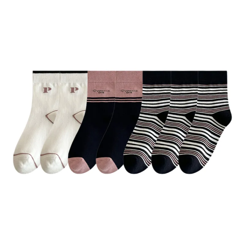 Lan Miao Mid Calf Socks Women's 7 Pack-5