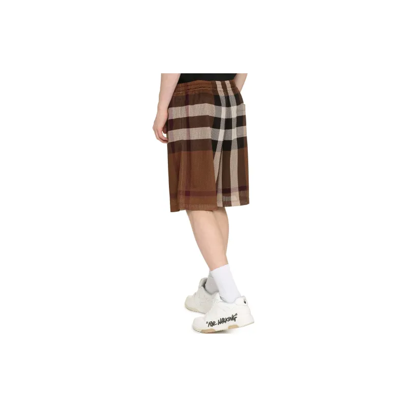 Burberry Check Mesh Bermuda Shorts-3