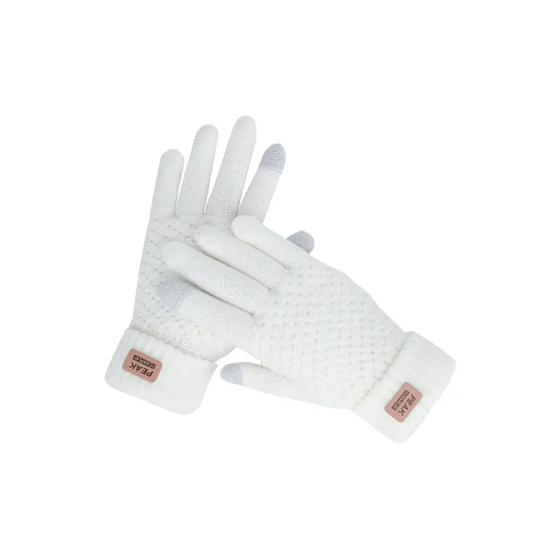 PEAK Acrylic Knit Gloves Unisex Multiple Colors-3