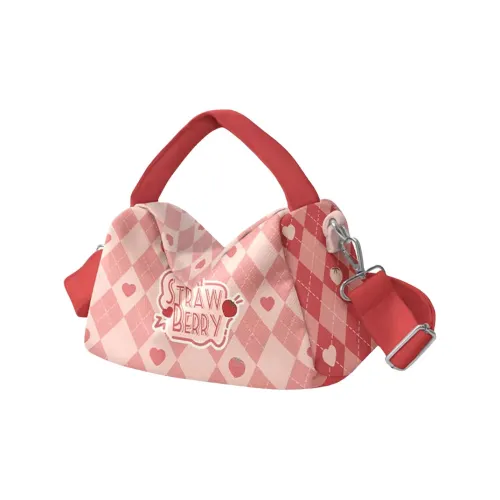 AOSONG Suede Tech Fabric Shoulder Bag Crossbody Bag Handbag Women's Spring Strawberry