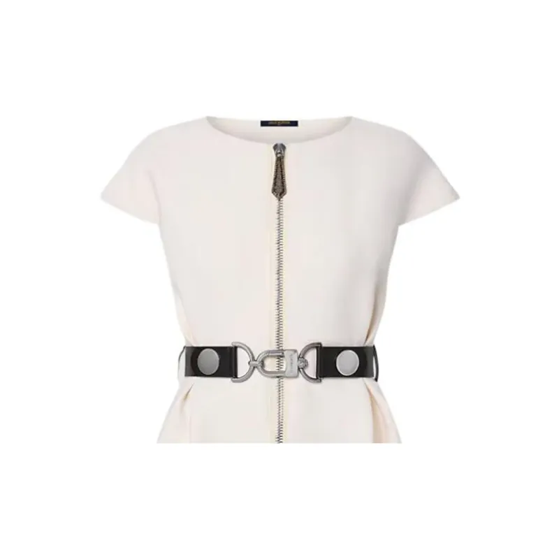 LOUIS VUITTON Wool-Silk Utility Detail Dress-1