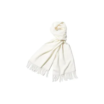 UNIQLO Sheep Wool Knit Scarves Unisex Ivory