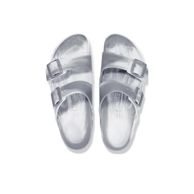 Birkenstock Arizona EVA Slip Resistant Slide Slippers Unisex Stone Coin/White-4