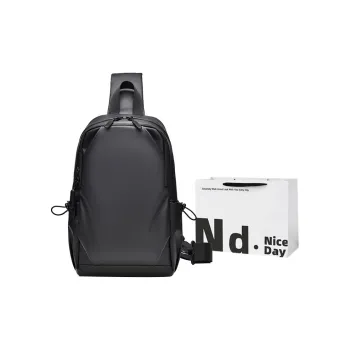 SWIMADE PU Shoulder Bag, Crossbody Bag, Sling Bag Regular Men's Black/Gray
